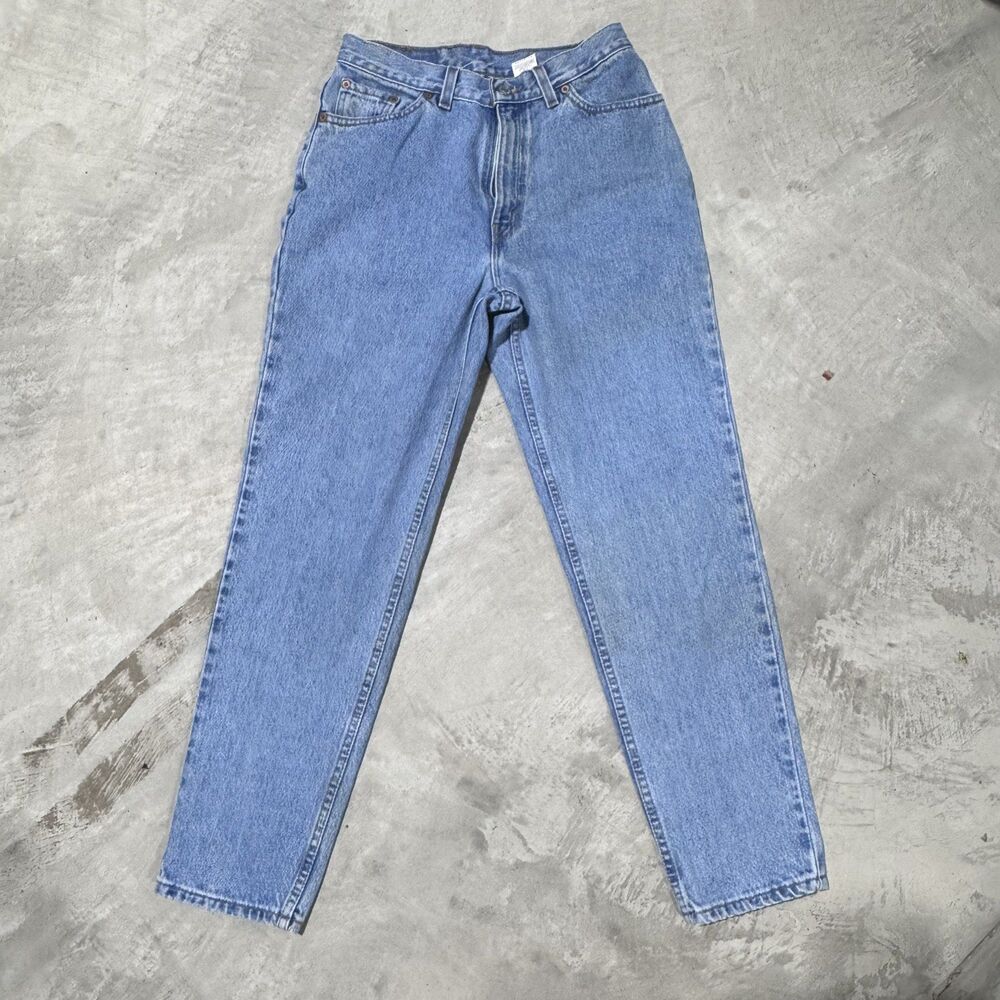 Vintage Levis 512 Jeans Womens 11 Jr S Slim Fit Tapered Made in USA Light Wash